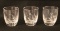 (3) Double Old Fashioned Glasses-