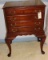 4-Drawer Silver Chest w/Queen Anne Legs