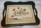 Painted Wood Serving Tray 18 1/2