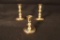 (3) Baldwin Brass Candlesticks: (2) 4 3/4