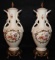 (2) Vintage DuBarry Porcelain Lamp Bases- Brass