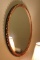 Oval Painted Wood Mirror 28 3/4