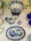 (4) Blue and White Porcelain Items:  10