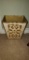 Gold Florentine Wooden Waste Basket