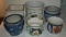 (6) Collectible Ceramic Planters Italy,