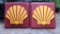 2) Fiberglass Shell Oil Signs