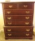 Queen Anne Cherry Finish Chest of Drawers,