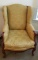 Vintage French-Style Upholstered Chair with