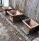 (3) Large Square Terra-cotta Planters: (2)  20 I