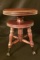 Antique Oak Piano Stool with Ball & Claw Feet