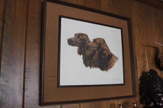 Framed Etching by Leon Danchin, 1931-Signed &