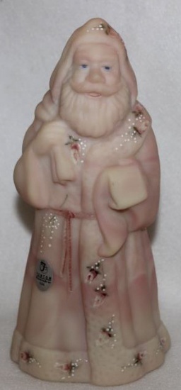 Fenton Burmese Glass "Olde World Santa"