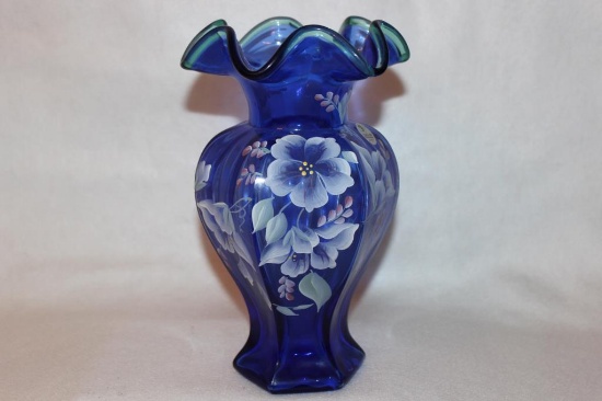 Fenton Art Glass Celebration Vase: 75th Year,
