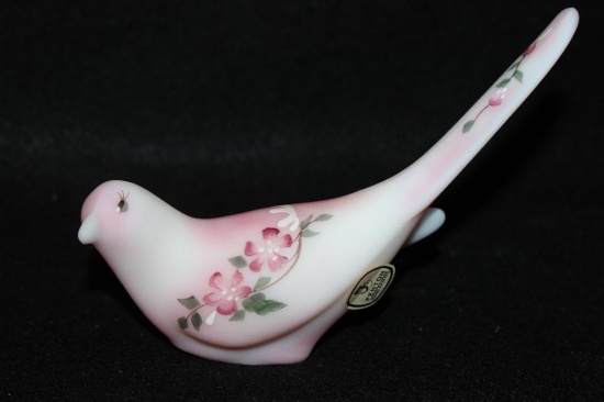 Fenton Art Glass Happiness Bird-- Hand Painted and