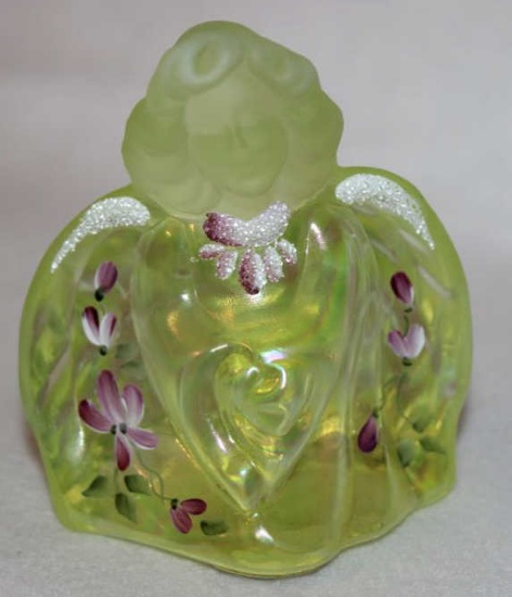 Fenton Art Glass Guardian Angel Hand Painted and