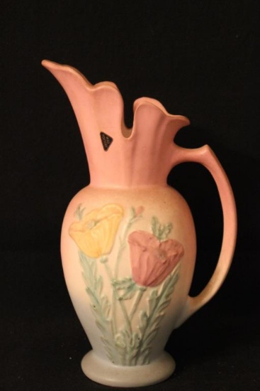 Hull Ewer-"Poppy", 13 1/2" tall