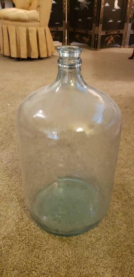 19" Glass water Jug- Owens Illinois