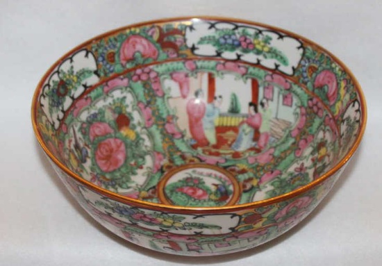 Rose Medallion Japanese Porcelainware- 9 3/4"