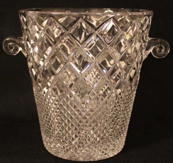 Crystal Champagne Bucket, 8 1/4" Tall