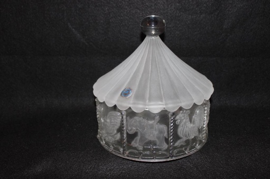 "Carousel" Crystal Candy Box & Lid by Goebel