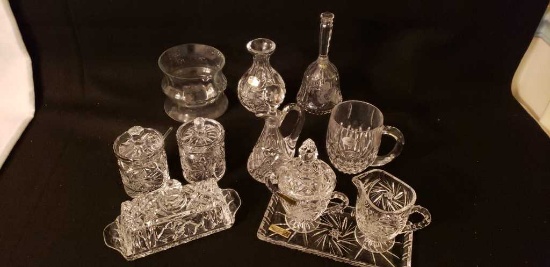 Assorted Crystal Items Candle Holder-Romania