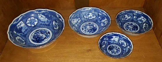 Set/4 Bowls-Andrea by Sadek 4", 5", 6" & 7 1/2"