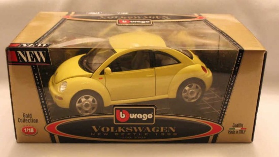 Diecast Metal Car: Burago 1:18 Scale, Volkswagon