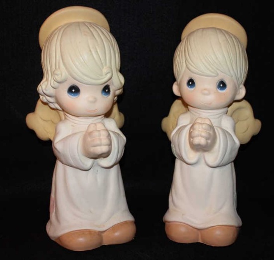 Pair of Precious Moments Figurines 13" Tall each