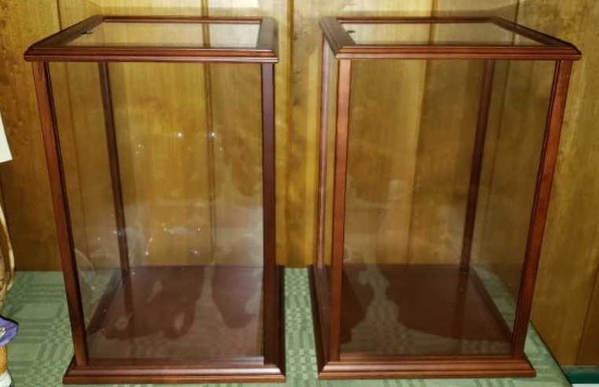(2) Plexiglass Doll Cases