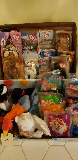 2 Boxes Assorted Ty Beanie Babies
