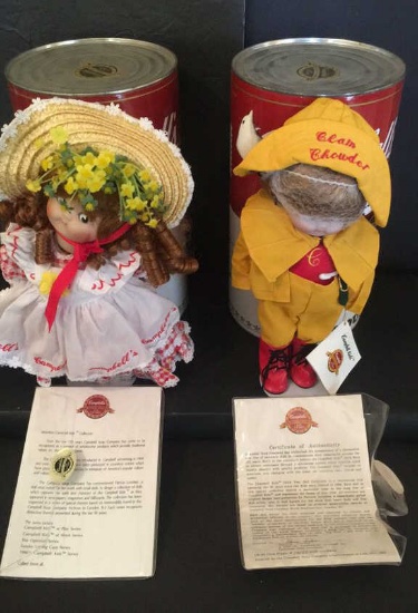 (2) Campbell Kids Limited Edition Collectible