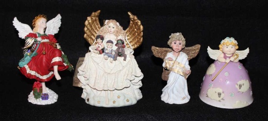 (4) Angel Figurines Angels Beside Me- "Christine"