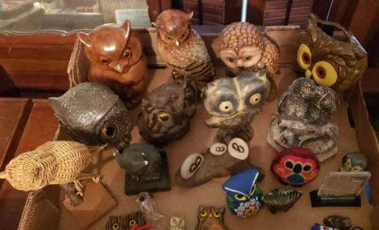 Assorted Owl Figurines