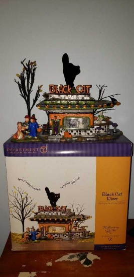 "Black Cat Diner"-Dept 56