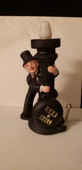 Vintage Bar Bell Lamp by Enesco 8 1/2" Missing