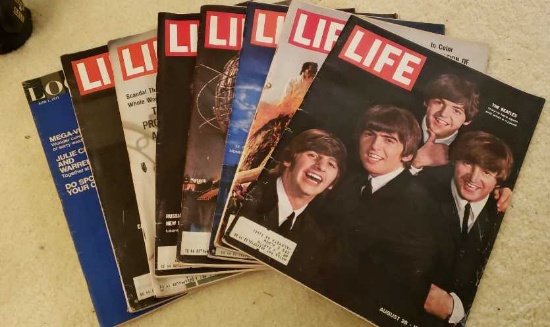 (8) Vintage Magazines LIFE-Aug 1964, June 1964,