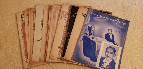Assorted Sheet Music 1920-1929