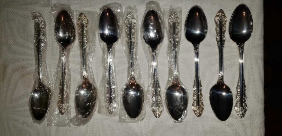 (10) Silverplate Tablespoons EKCO Eterna