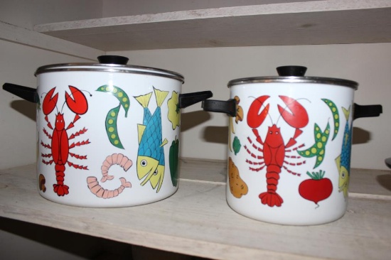 (2) Seafood Pots