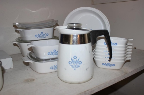 Assorted Corningware "Cornflower Blue"