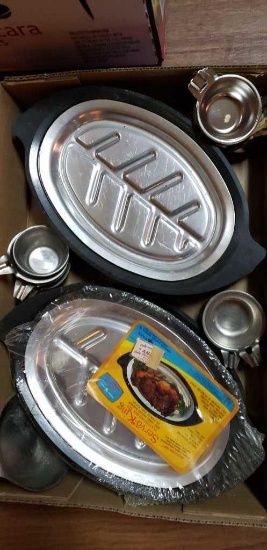 (6) Nordic-Ware Steak Plates & Juice Cups