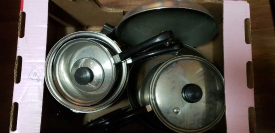 Assorted Pots & Pans- Saladmaster, Etc