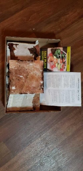 (3) Himalayan Salt Plates with Cookbook