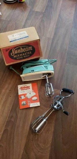 (2) Vintage Kitchen Appliances Sunbeam Mixmaster,
