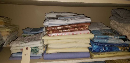 Assorted Full and Twin Sheets And Pillowcases