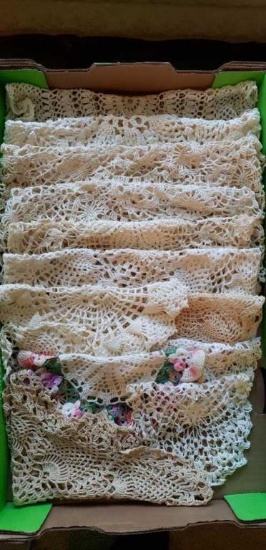 Assorted Doilies & Dresser Scarves