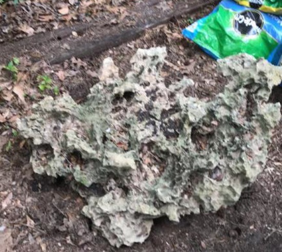 Large Decorative Flower Bed Rock