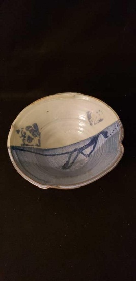 Handmade & Signed Pottery Bowl