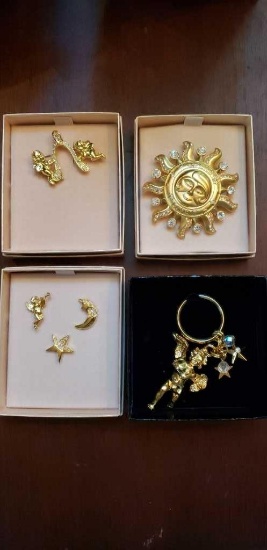 (4) Kirk's Folly Items-New in Box Cherub Wishbone