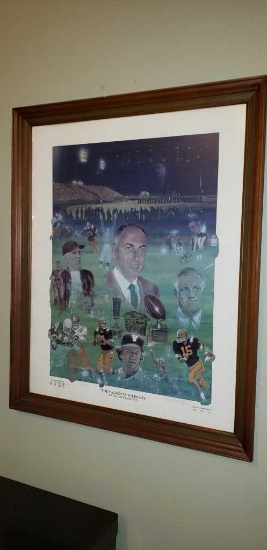Framed Valdosta Wildcats Poster-Signed & Numbered